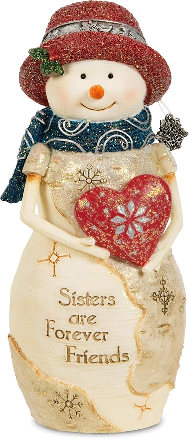 Pavilion Gift Company 81114 The Birchhearts Sister Snowman Figurine, 5-Inch