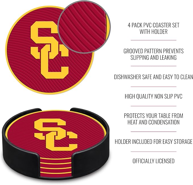 Rico Industries NCAA 4pack Coaster Set - Classic Favorites