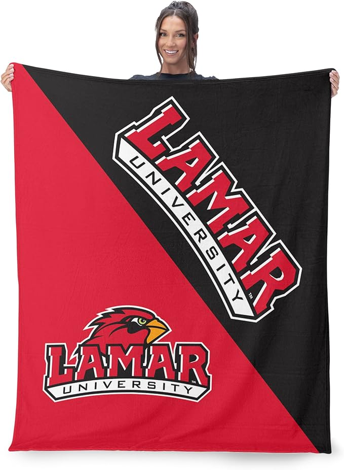 Northwest NCAA Silk Touch Throw Blanket, Ultra Soft Plush Polyester, Lightweight Warm Decorative Fan Gift, 46 x 60 in