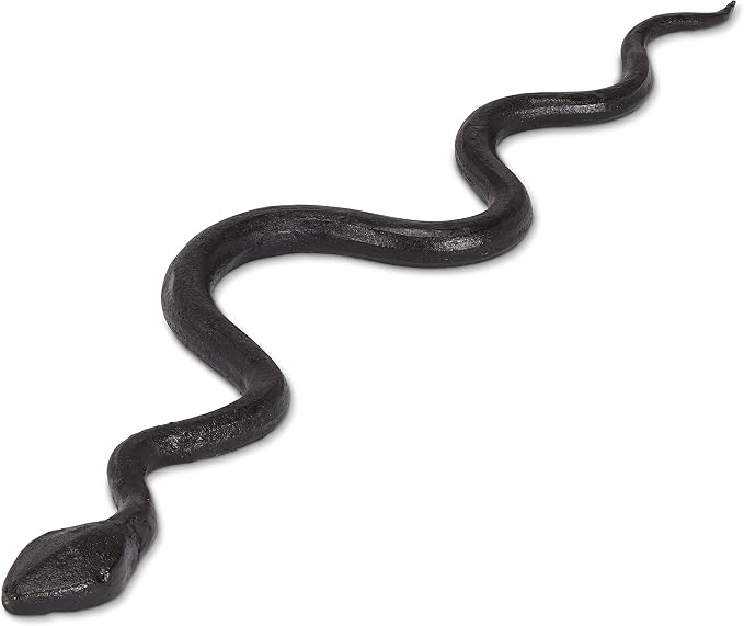 Abbott Collection Squirming Snake | Durable Cast Iron, Black, 14.5"L