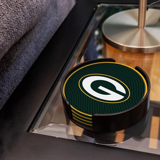 Rico Industries NFL Football Classic Favorites: PVC Coaster Set (4-Pack)