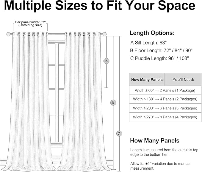 96 inch long linen blackout curtains 2 Panels 100% Black out Linen texture Curtain Modern Farmhouse Dark Flax Window Drapes with Back Tab Rod Pocket Room Darkening Thermal for Bedroom Living Room