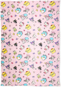 Sanrio Hello Kitty & Friends Cozy Blanket 62 in x 90 in – Soft Fluffy Plush Throw for Couch Or Bed, Collectible Gift (100% Officially Licensed Product) by Franco Collectibles®