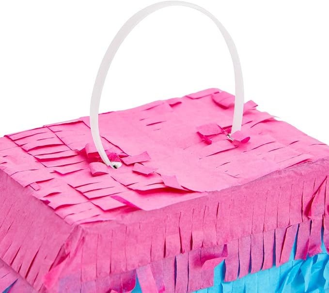 BLUE PANDA Number 4 Pinata - Vibrant Rainbow 4th Birthday Party Decorations | Multicolored Tissue Paper Fiesta Party Supplies | Large 12 x 17 x 3 Inches
