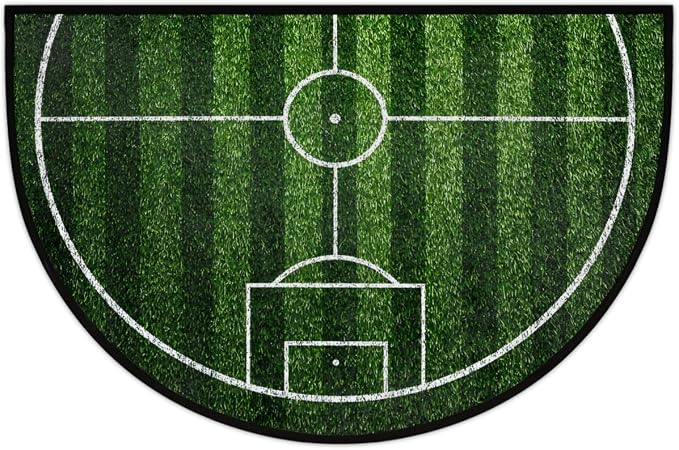 Sport Green Half Round Doormat Semi Circle Rug Half Moon Rug Entryway Mat | Sport Green Washable Non Slip Outdoor Floor Rug Kitchen Mat for Indoor Outdoor Bathroom Fireplace Bath Decor