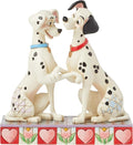 Enesco Disney Traditions Collection by Jim Shore 101 Dalmatians Pongo and Perdita Holding Paws Figurine- Stone Resin Hand Painted Collectible Disney Dog Figurines Home Decor Statue, 6 Inch
