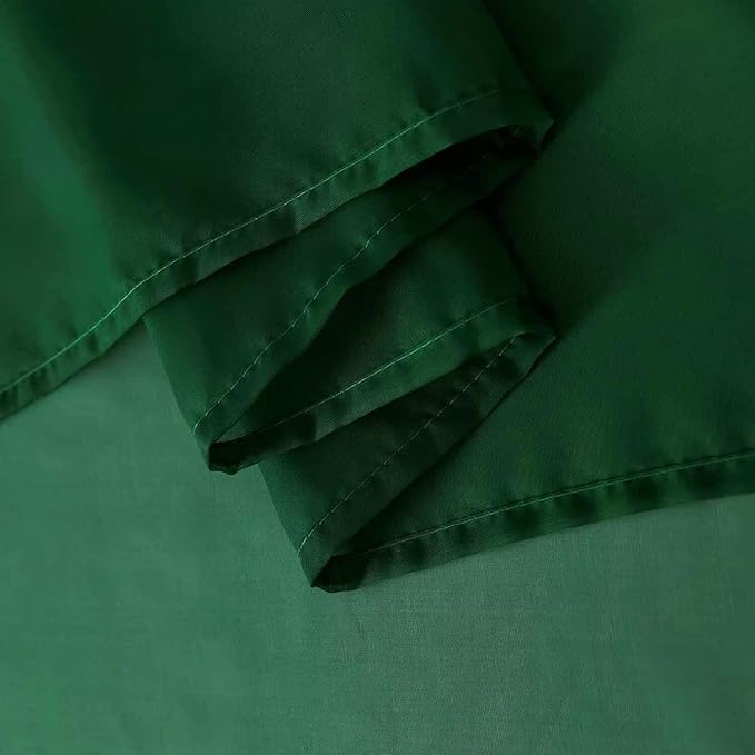 SpaceDresser Basic Rod Pocket Sheer Voile Window Curtain Panels White 1 Pair 2 Panels 38 Width 63 Inch Long for Kitchen Bedroom Children Living Room Yard(Foliage Green,38 W x 63 L)