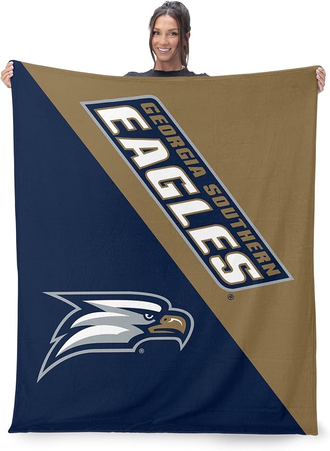 Northwest NCAA Silk Touch Throw Blanket, Ultra Soft Plush Polyester, Lightweight Warm Decorative Fan Gift, 46 x 60 in