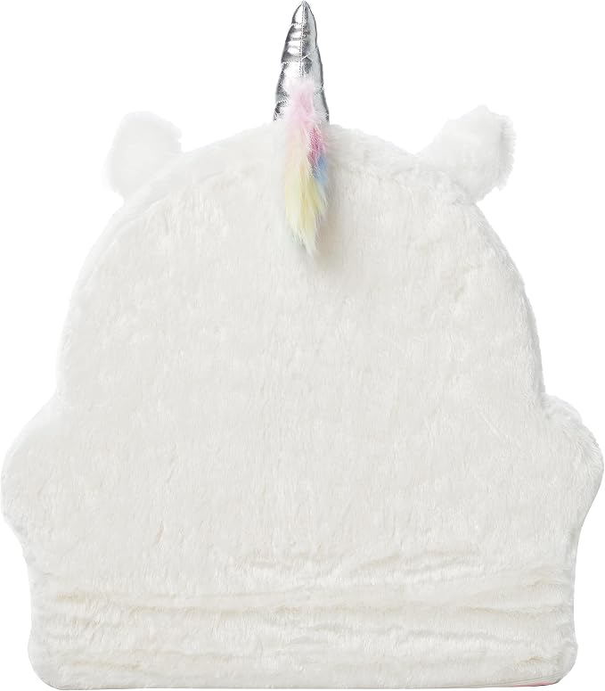 Amazon Basics Children's Plush Toddler Chair for Bedroom, Easy to Clean, Unicorn, Medium, Multicolor