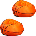 Big Joe Sports Ball Child-Sized Bean Bag Chair for Kids, 2 Pack, Basketball Plush, Ultra-Soft Lightweight Polyester Blend, 2.5 Foot Refillable | 2.5 feet, Polystyrene Bean Filled, Refillable, Soft Polyester, Safe for Kids Ages 3 and Up, Supports Up to ...