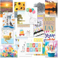 Current Mega Birthday Greeting Card Variety Value Pack – Set of 36 (18 Designs), Large 5 x 7 inches, Envelopes Included