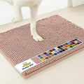 Muddy Mat® | Super Water Absorbent Door Mat Indoor, Microfiber Quick Dry Chenille Entryway Rug, Slip Resistant Front Door Mat, Indoor Mats for Entryway, Machine Washable Pet Rug, Blush Pink 32" x 40"