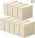 SpaceAid 9 Pack Bed Sheet Organizers and Storage, Foldable Sheet Organizer with Window for Linen Closet, Set Folder Keeper for Queen & King Size Bedding Storage (Beige)