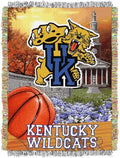 Officially Licensed NCAA "Home Field Advantage" Woven Tapestry Throw Blanket, 48" x 60", Multi Color