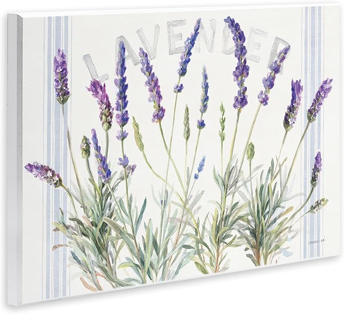 Stupell Industries 'Lavender Floral Cluster', Wall Plaque Art, 15 x 10 Inches, Easy to Hang and Sturdy, Made in USA, by Danhui NAI