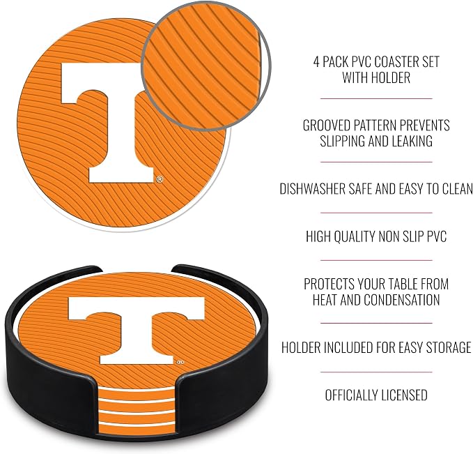 Rico Industries NCAA 4pack Coaster Set - Classic Favorites