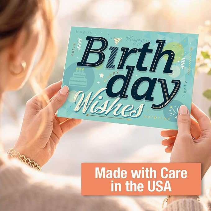 Current All Occasion Boxed Set of Assorted Greeting Cards with Card Organizer Box (Pack of 48)—Birthday, Thank You, Anniversary, Baby, Thinking of You, Sympathy, Large 5' x 7" Cards with Sentiments