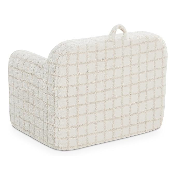 Delta Children Checkered Cozee Chair, Cream