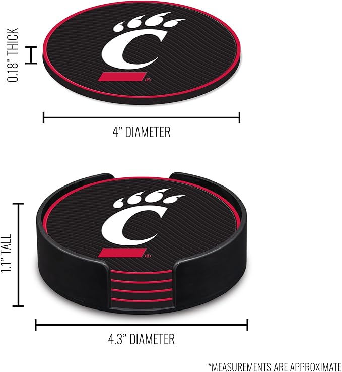 Rico Industries NCAA 4pack Coaster Set - Classic Favorites