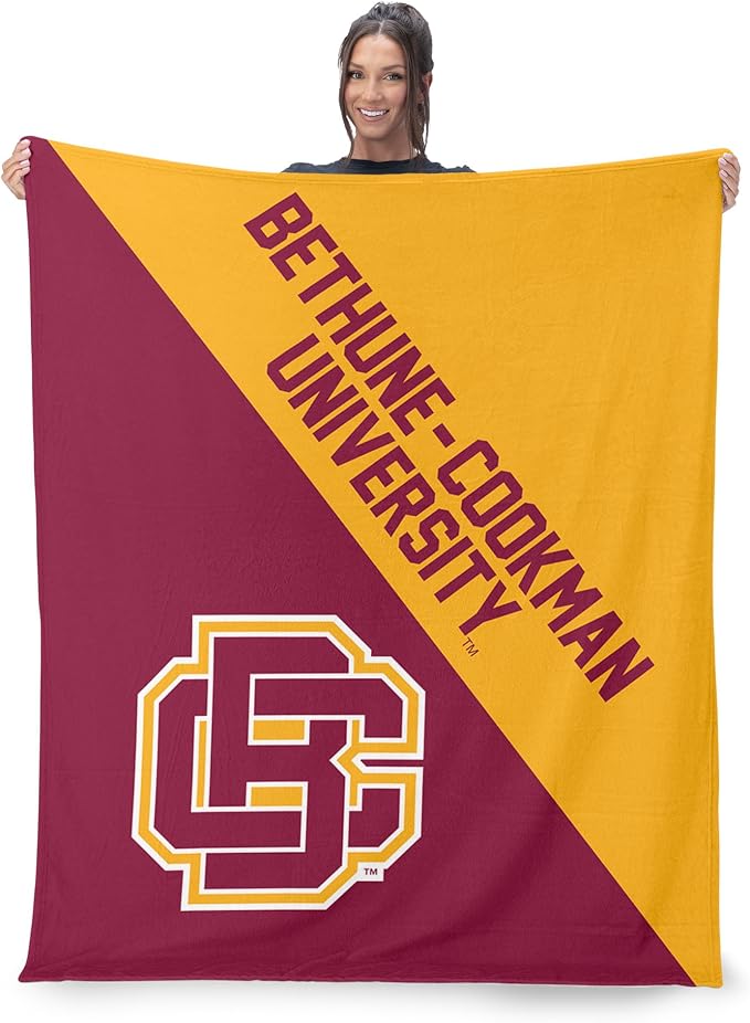 Northwest NCAA Silk Touch Throw Blanket, Ultra Soft Plush Polyester, Lightweight Warm Decorative Fan Gift, 46 x 60 in