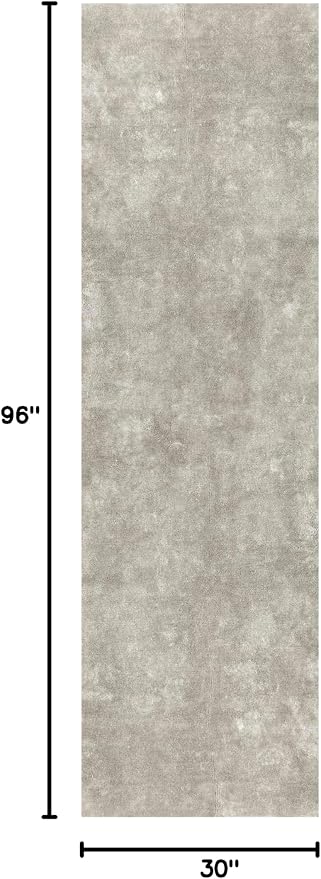 nuLOOM Loni Beige Solid Washable Runner Rug, 2' x 8'