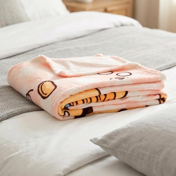 Sanrio Pompompurin Pancake Lover Bedding Plush Blanket 90 in x 62 in – Soft Cozy Throw for Couch, Bed & Travel, Collectible Gift (Officially Licensed Product) by Franco Collectibles