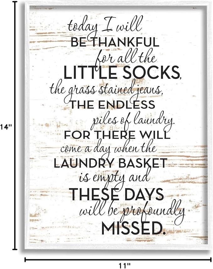 'Rustic Parenthood Phrase'| Framed Giclee Art | Stupell Industries | White, 11 x 14 Inches, Easy to Hang and Sturdy, Made in USA, by Lettered and Lined