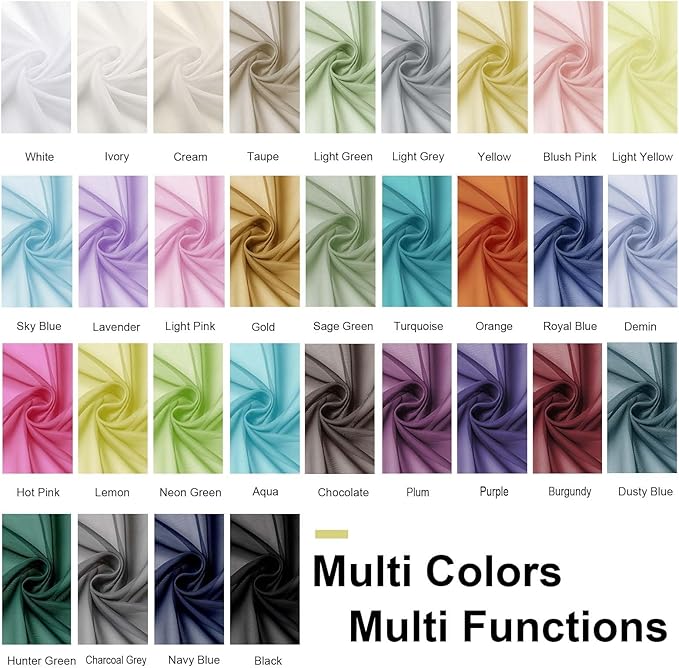 OWENIE Cream Sheer Curtains 78 inches Long 2 Panels Set for Bedroom Living Room, Soft Solid Living Room Sheer Curtain, Rod Pocket Light Filtering Curtains, 2 Pcs Each 42“ W x 78" L,Cream
