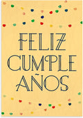 Hallmark Business Bulk 25 Pack Spanish Birthday Cards for Employees & Customers (Feliz Cumpleaños on Yellow), 5 x 7 Cards, Message Inside, Envelopes Included