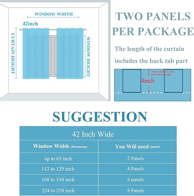 Estelar Textiler Navy Blue and Greyish White Blackout Curtains 84 Inches Long, Full Room Darkening Grommet Curtains for Bedroom,Thermal Insulated Ombre Blackout Drapes for Living Room,42Wx84L,2 Panels