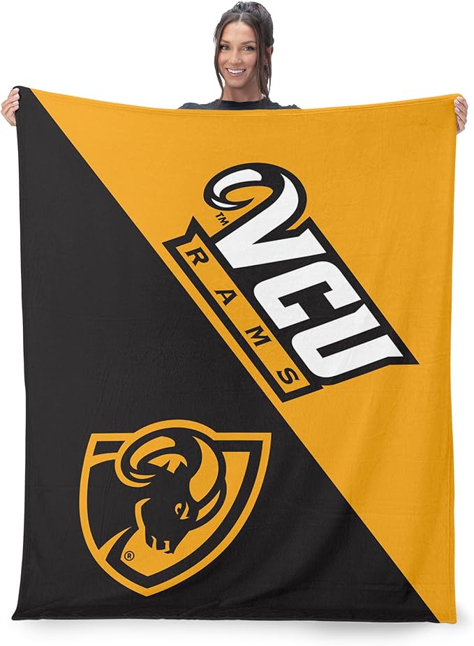 Northwest NCAA Silk Touch Throw Blanket, Ultra Soft Plush Polyester, Lightweight Warm Decorative Fan Gift, 46 x 60 in