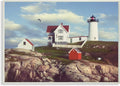 The Stupell Home Decor Nubble Break Water Rocks White Lighthouse with Seagull Wall Plaque Art, 12 x 18, Proudly Made in USA | Stupell Industries | 19 x 13 Inches, Easy to Hang and Sturdy, Made in USA, by Alan Giana & Company