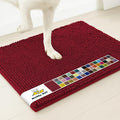 Muddy Mat® | Super Water Absorbent Door Mat Indoor, Microfiber Quick Dry Chenille Entryway Rug, Slip Resistant Front Door Mat, Indoor Mats for Entryway, Machine Washable Pet Rug, Maroon 20" x 30"