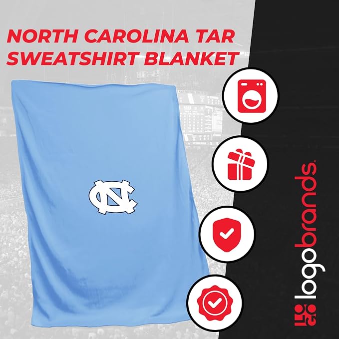 Logo Brands NCAA Unisex-Adult Sweatshirt Blanket
