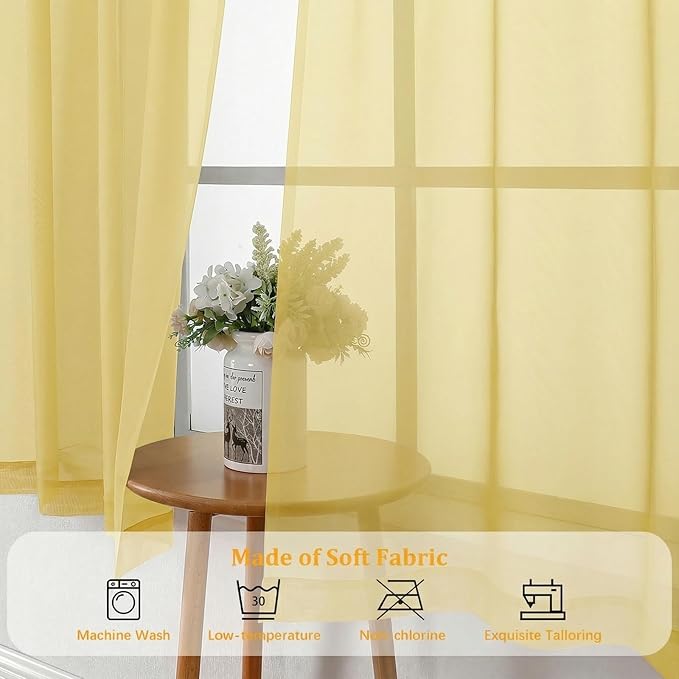 Gwine Extra Long Sheer Curtains 120 Inches Long - Image 8