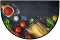 Half Round Doormat Kitchen Food Semi Circle Rug Half Moon Rug Entryway Mat | Kitchen Food Washable Non Slip Outdoor Floor Rug Kitchen Mat for Indoor Outdoor Bathroom Fireplace Bath Decor