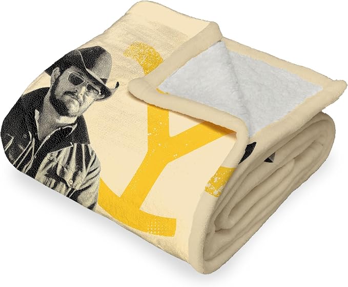 NORTHWEST Yellowstone Silk Touch Sherpa Throw Blanket, 50" x 60", Horseback