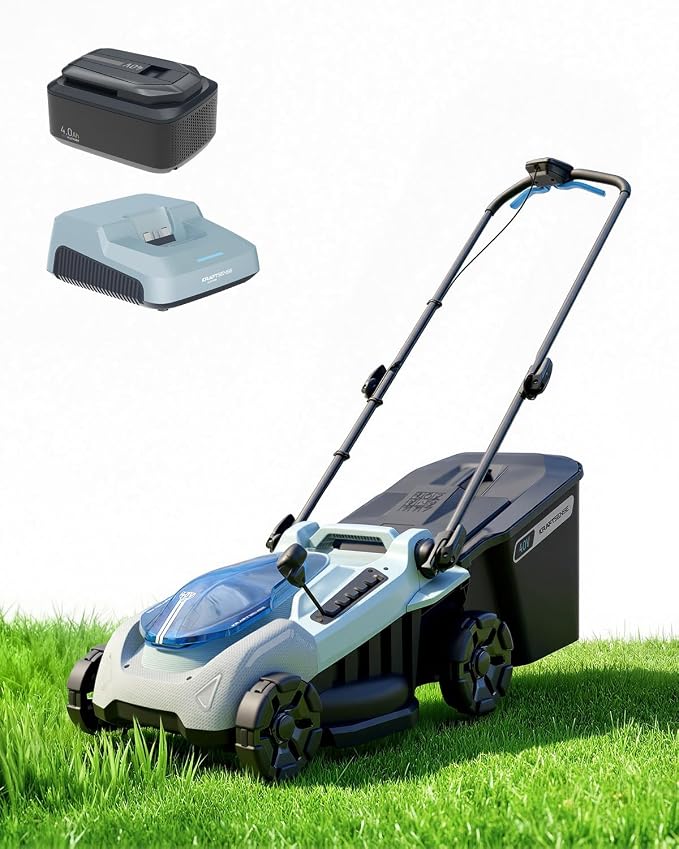 16-Inch 40V Max Brushless Cordless Electric Push Lawn Mower | Includes 40V Max 4.0Ah battery and charger, 148Wh Total Energy for Fewer Charging Interruptions during Routine Yard Care