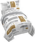 Jay Franco Star Wars Full Comforter Set 7 Piece Soft Modern Bedding, White | Bed in a Bag, Comforter Sheets Shams Pillowcases, Official Product, Soft Microfiber, Machine Washable, Fan Gift