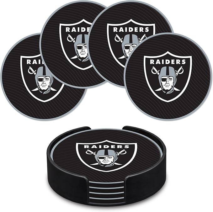 Rico Industries NFL Football Classic Favorites: PVC Coaster Set (4-Pack)