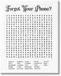 Bathroom Word Puzzle Affirmation, 16 x 20 Inch Canvas Wall Art | Stupell Industries · By Lettered and Lined · Ready to hang · Great for bath decor · Made in USA