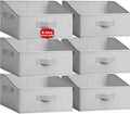 Extra Large Closet Organizers Bins 6 Pack - Blanket Basket for Organizing/Home Clothes Storage Bins for Jeans/Toy Organizers for Nursery/Wardrobe Shelf Closet Organization for Purse Hats Towel