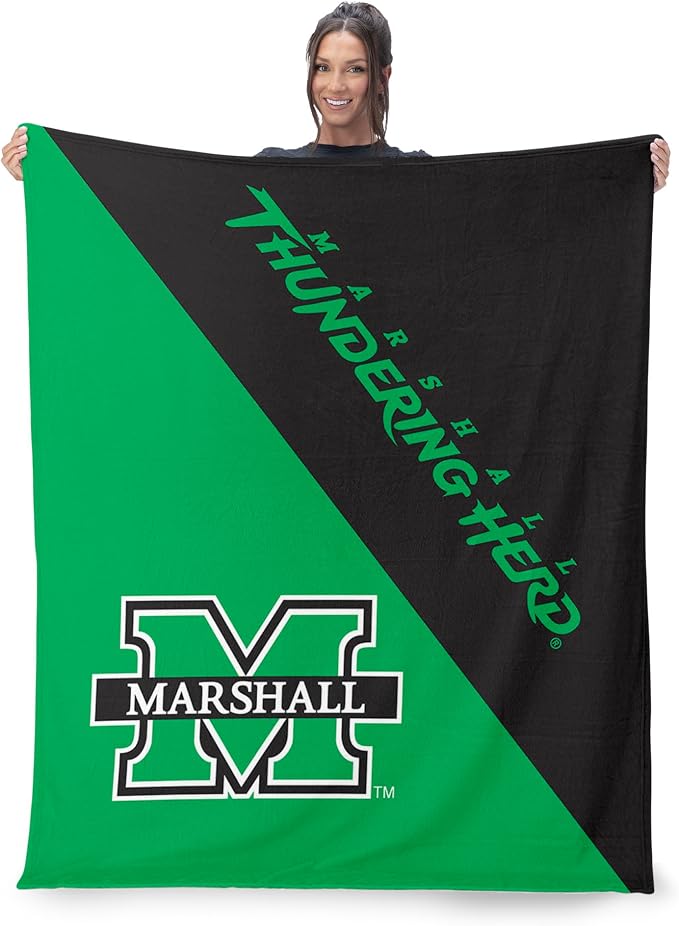 Northwest NCAA Silk Touch Throw Blanket, Ultra Soft Plush Polyester, Lightweight Warm Decorative Fan Gift, 46 x 60 in