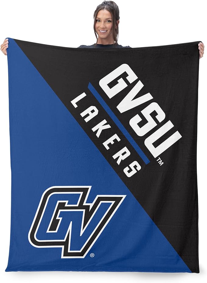 Northwest NCAA Silk Touch Throw Blanket, Ultra Soft Plush Polyester, Lightweight Warm Decorative Fan Gift, 46 x 60 in