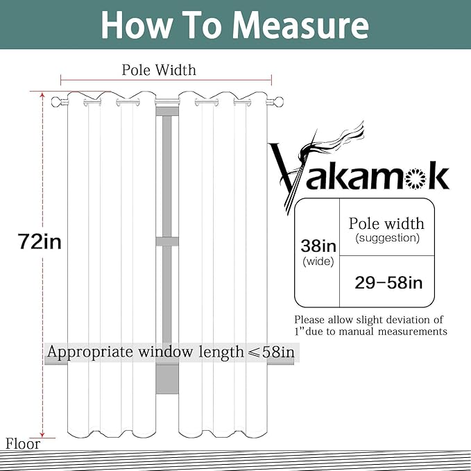 Yakamok Grommet Room Darkening Thermal Insulated Blackout Curtains Window Panels for Bedroom Width 38 Inch by Length 72Inch Lilac Two Curtain Panels
