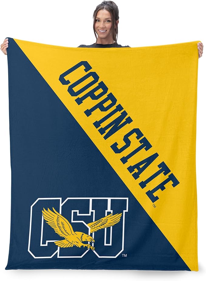 Northwest NCAA Silk Touch Throw Blanket, Ultra Soft Plush Polyester, Lightweight Warm Decorative Fan Gift, 46 x 60 in
