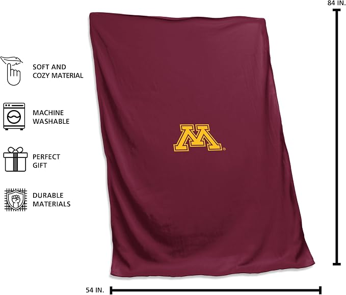 Logo Brands NCAA Unisex-Adult Sweatshirt Blanket
