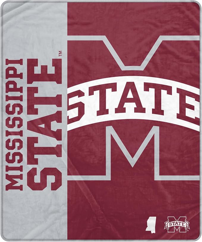 Proformance Home NCAA Mississippi State Bulldogs Endzone Ultra Soft Tailgate Throw