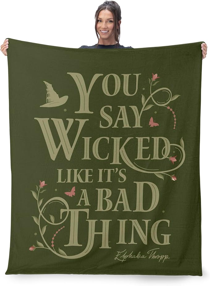 Northwest Wicked Say Wicked Silk Touch Throw Blanket 60x80 inches