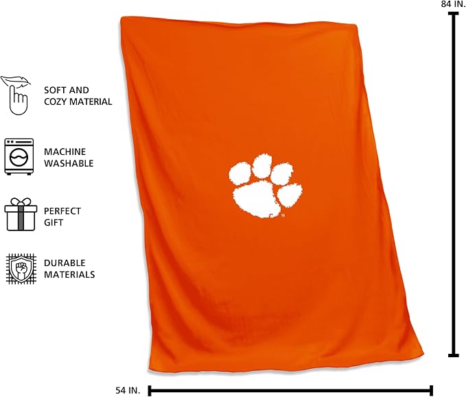 Logo Brands NCAA Unisex-Adult Sweatshirt Blanket